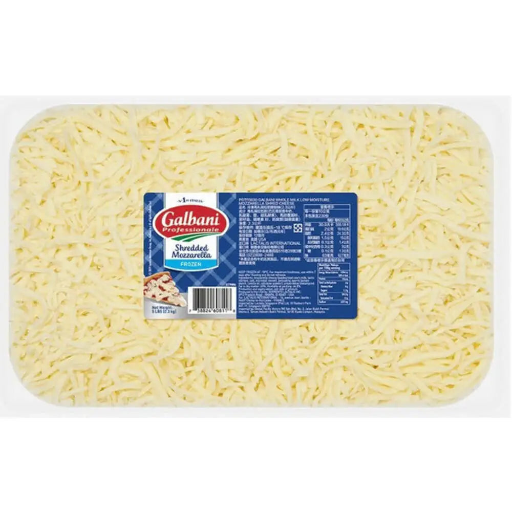 GALBANI Grated Mozzarella Cheese with 100% fat, 2.27kg x 6 Pcs