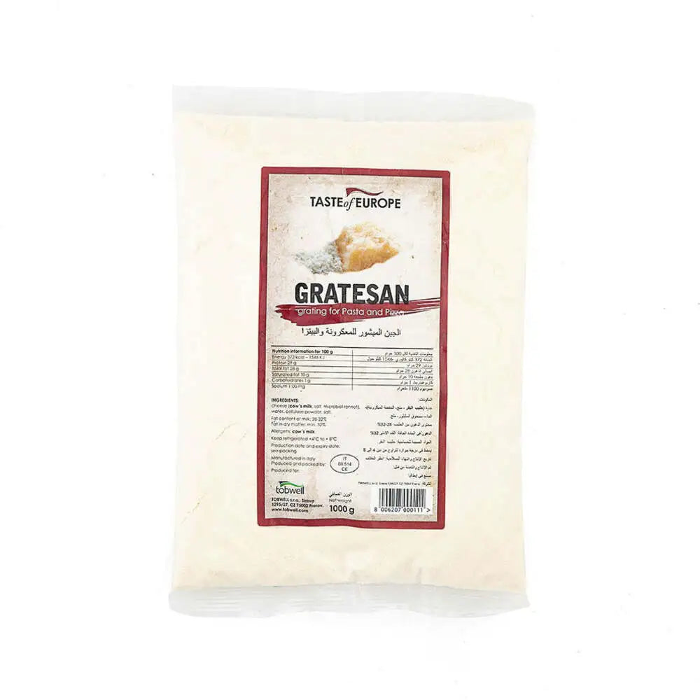 GRATESAN Grated Parmesan Cheese, 1 kg Pack