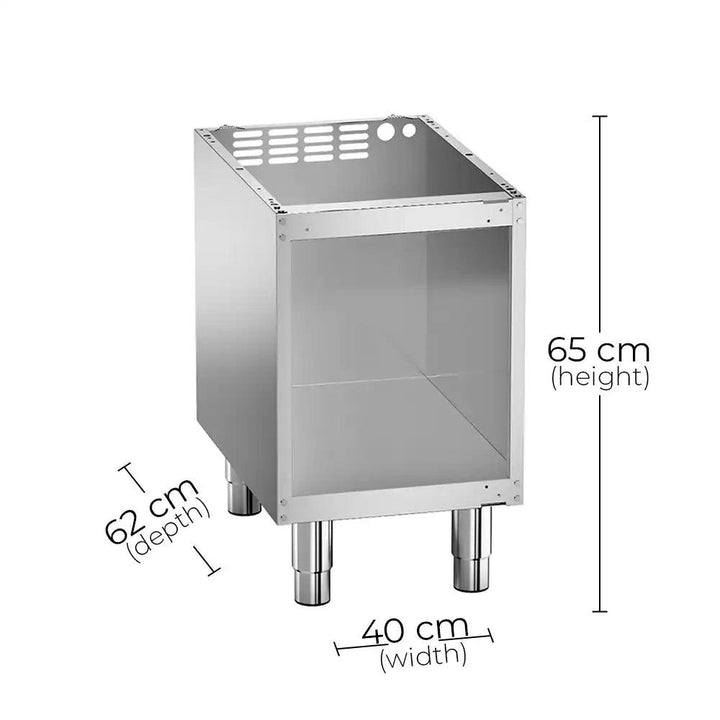 Angelo Po 0SITG Under Compartment-Open Version For Gas Griddle Station, 40 X 62 X 65 cm - HorecaStore