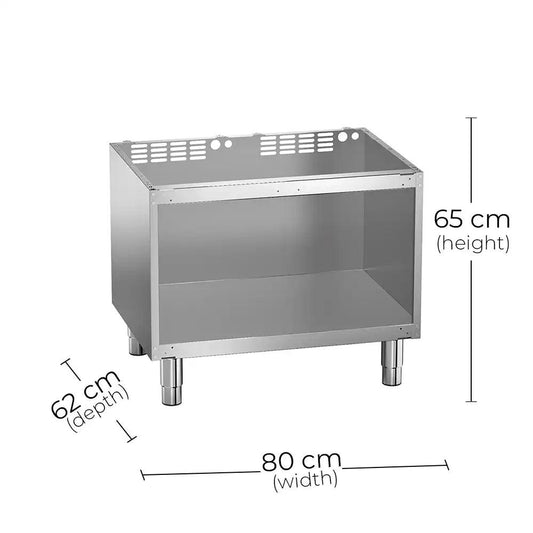 Angelo Po 1SITG Under Compartment-Open Version For 4 Burners Gas Stove, 80 X 62 X 65 cm - HorecaStore