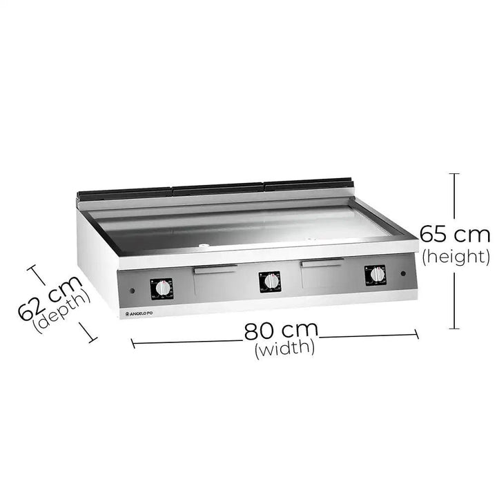 Angelo Po 2N0FT7G Gas Griddle Smooth Compound Plate, Gas power 31.5 kW, 120 X 92 X 25 cm - HorecaStore