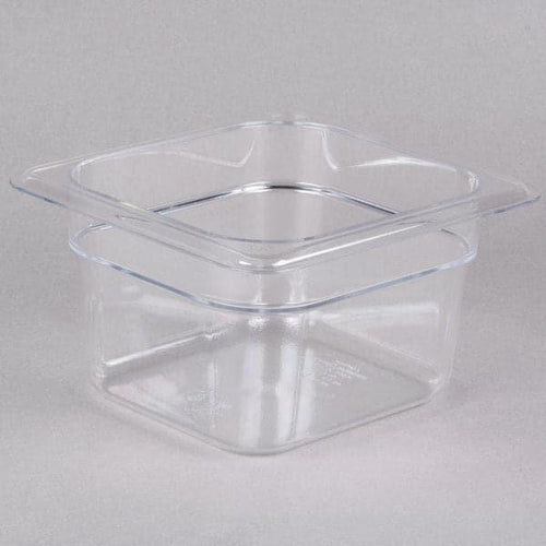 Cambro Camwear 64CW135 GN 1/6 Poly Food Pan Clear Deep 10cm