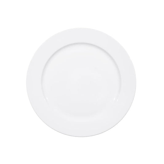 Furtino England Delta 32cm/12.5" White Porcelain Service Chop Plate - HorecaStore