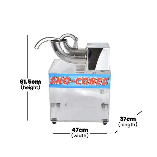 THS ZY-SB130 Electric Double Blade Snow Cone Machine And Ice Crusher 200W - HorecaStore