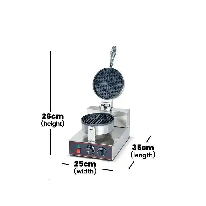 THS YS-1 Electric Single Waffle Machine Cast iron Plates 1000W - HorecaStore