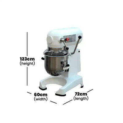 capinox b60gfa painted cast iron and stainless steel planetary mixer with high performance worm drive and gear hard drive heavy duty 6 kg kneading capacity electric power 2 kw 123 x 72 x 60 cm