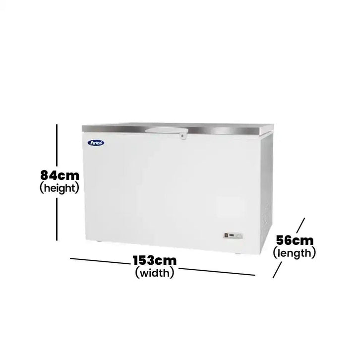 Lava Inox BD 550 Chest Freezer, Flip Flap Door, Capacity 465 Liters, Power 180W, 153 x 75.5 x 84 cm   HorecaStore