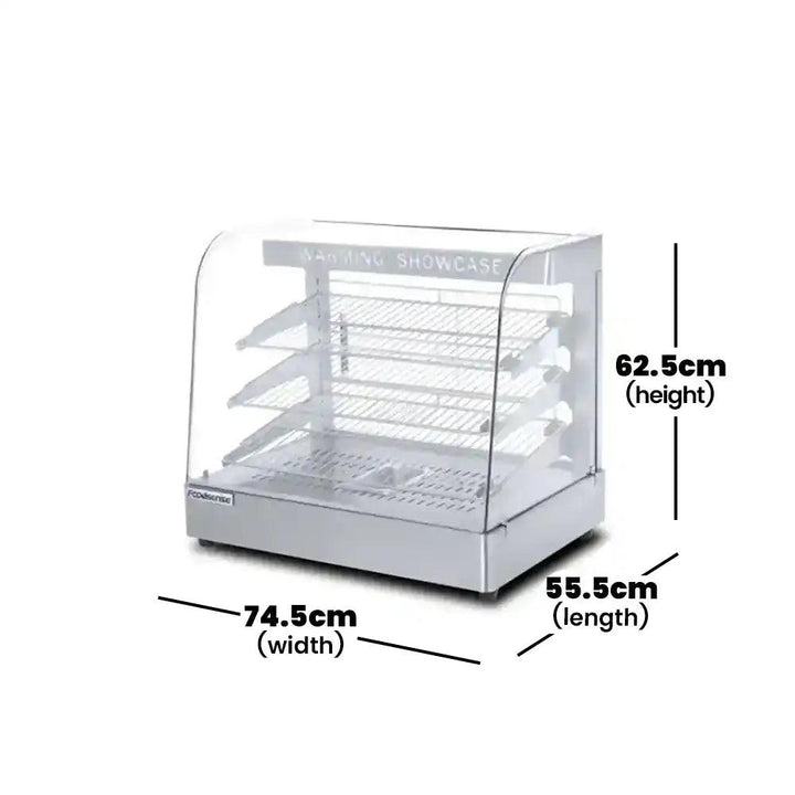 THS HW-862 Electric Counter Top Food Warmer Display Glass Shelf, Power 1.3 KW - HorecaStore