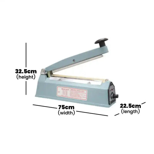 ths fs 200 hand impulse sealer electric heating element 260 w 32 5 x 75 x 22 5 cm