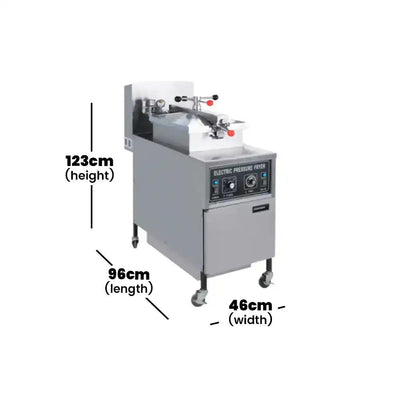 ths mdxz 24 gass pressure fryer free standing 13 5 kw 46 x 96 x 123 cm