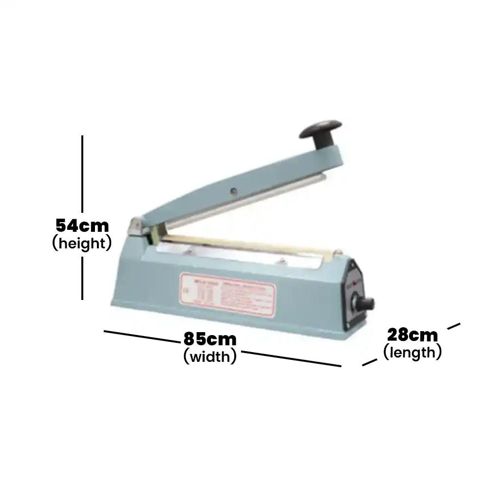 ths fs 400 hand impulse sealer electric heating element 600 w 54 x 8 5 x 28 cm