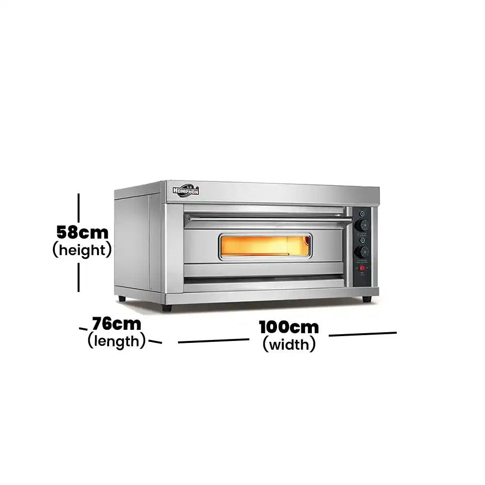 capinox wfc 101q stainless steel gas oven with large scale visual glass 1 layer and 1 tray 100 x 76 x 58 cm