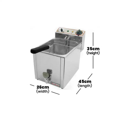 Beckers FR 10LT Electric Deep Fryer 10L, Power 3 kW - HorecaStore