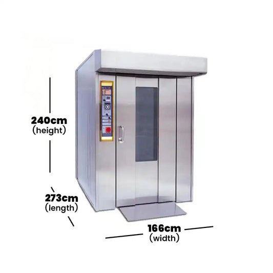 capinox gcxz 32 gas rotary oven stainless steel plc touch screen control panel 166 x 273 x 240 cm capacity 32 trays