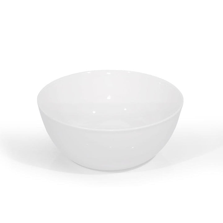 Furtino England Delta 23cm/9" White Porcelain Salad Bowl - HorecaStore