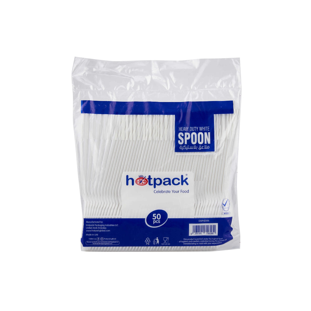 hotpack heavy duty white spoon 3 5x17 8cm 4 7g 1000 pcs