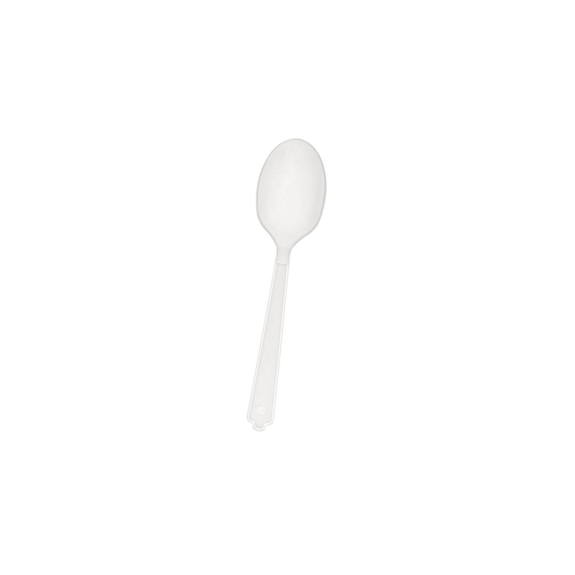 hotpack pp medium duty white plastic spoon medium 15 5cm 3 8gm 1000 pcs