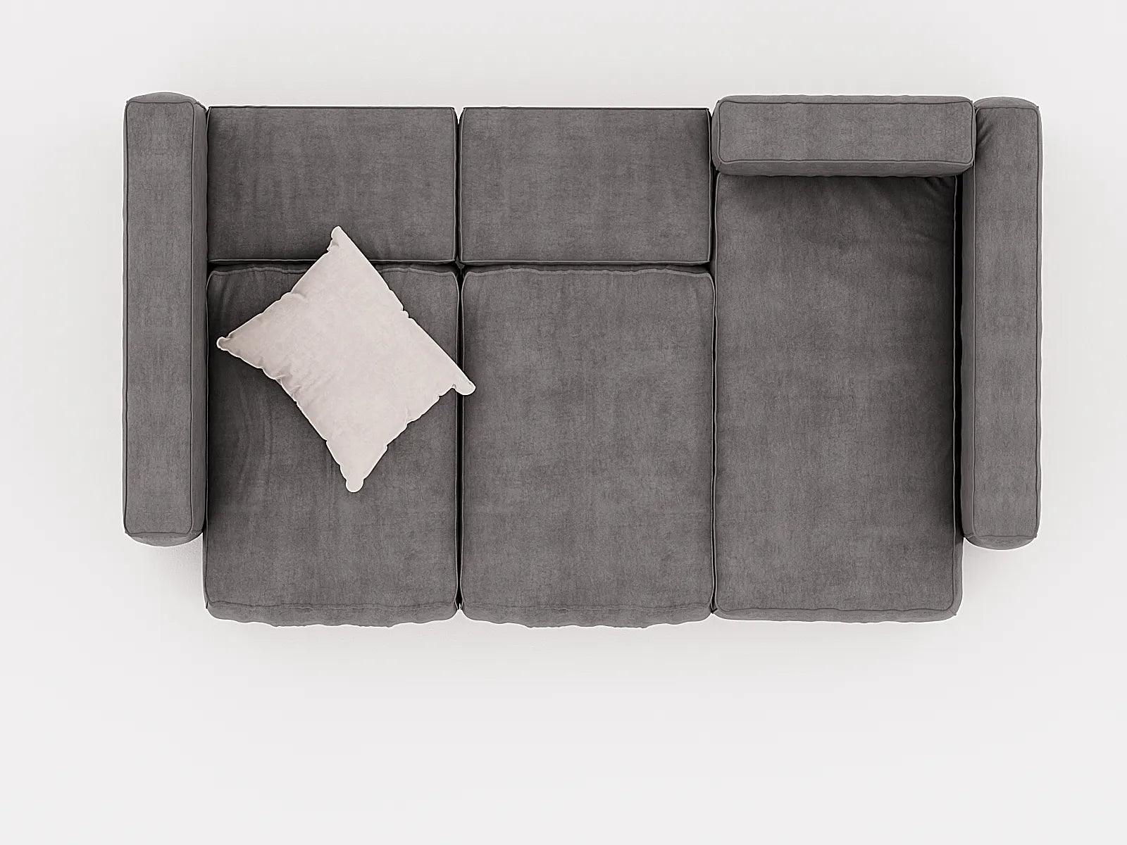 Defure 3-Seater L-Shape Sofa Bed 250 x 130 x 100 cm - HorecaStore