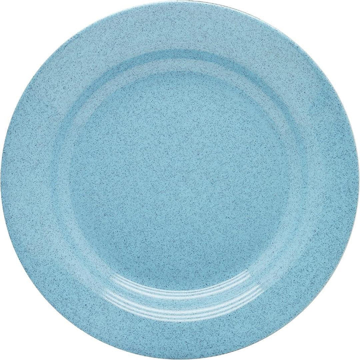 Dinewell 10.5"/26.6CM Melamine Round Rim Soup Plate Blue Speckle 4/Case