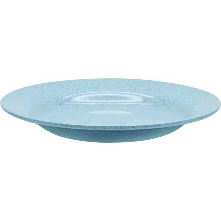 Dinewell 10.5"/26.6CM Melamine Round Rim Soup Plate Blue Speckle 4/Case