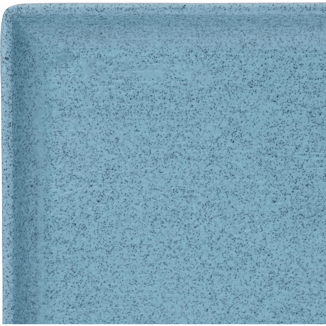 Dinewell 12"X6"/30CL*15CL Melamine Rectangle Platter Blue Speckle