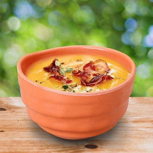 Dinewell 4.25"/11CM Melamine Round Bowl Terracotta 5/Case