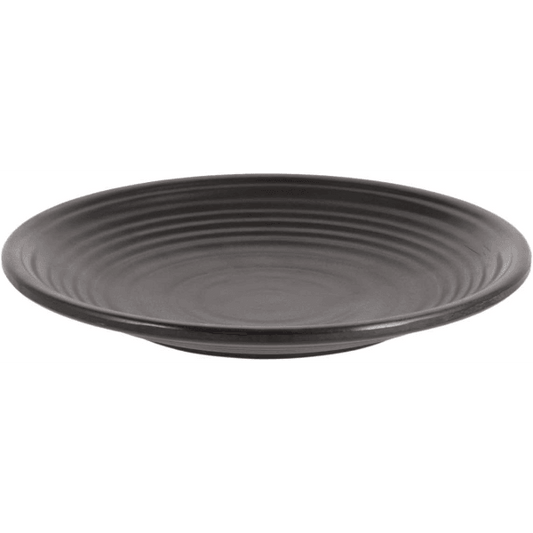 Dinewell 7.5"/19CM Melamine Round Small Plate Black 8/Case