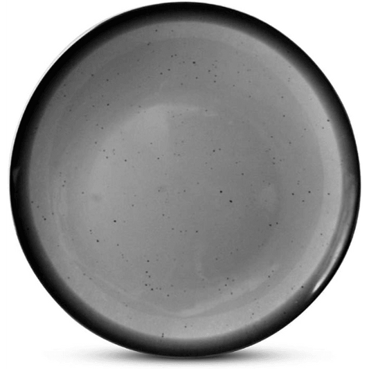 Dinewell Riva 9.5"/24CM Melamine Side Round Plate Grey 6/Case