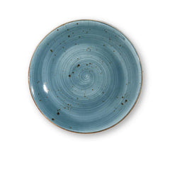 Furtino England Exotic 12"/30cm Blue Porcelain Coupe Plate