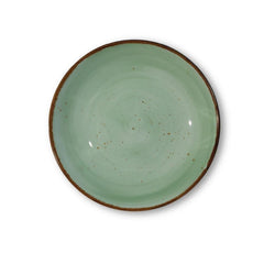 Furtino England Exotic 11"/28cm Green Porcelain Coupe Plate