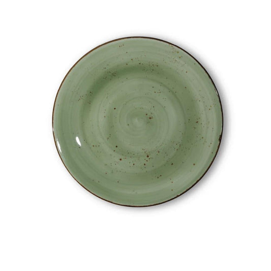 Furtino England Exotic 12"/30cm Green Porcelain Coupe Plate - HorecaStore