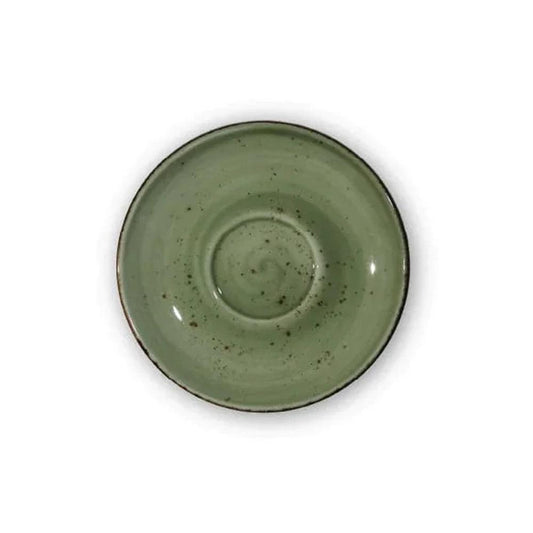 Furtino England Exotic 6"/15cm Green Porcelain Saucer - HorecaStore