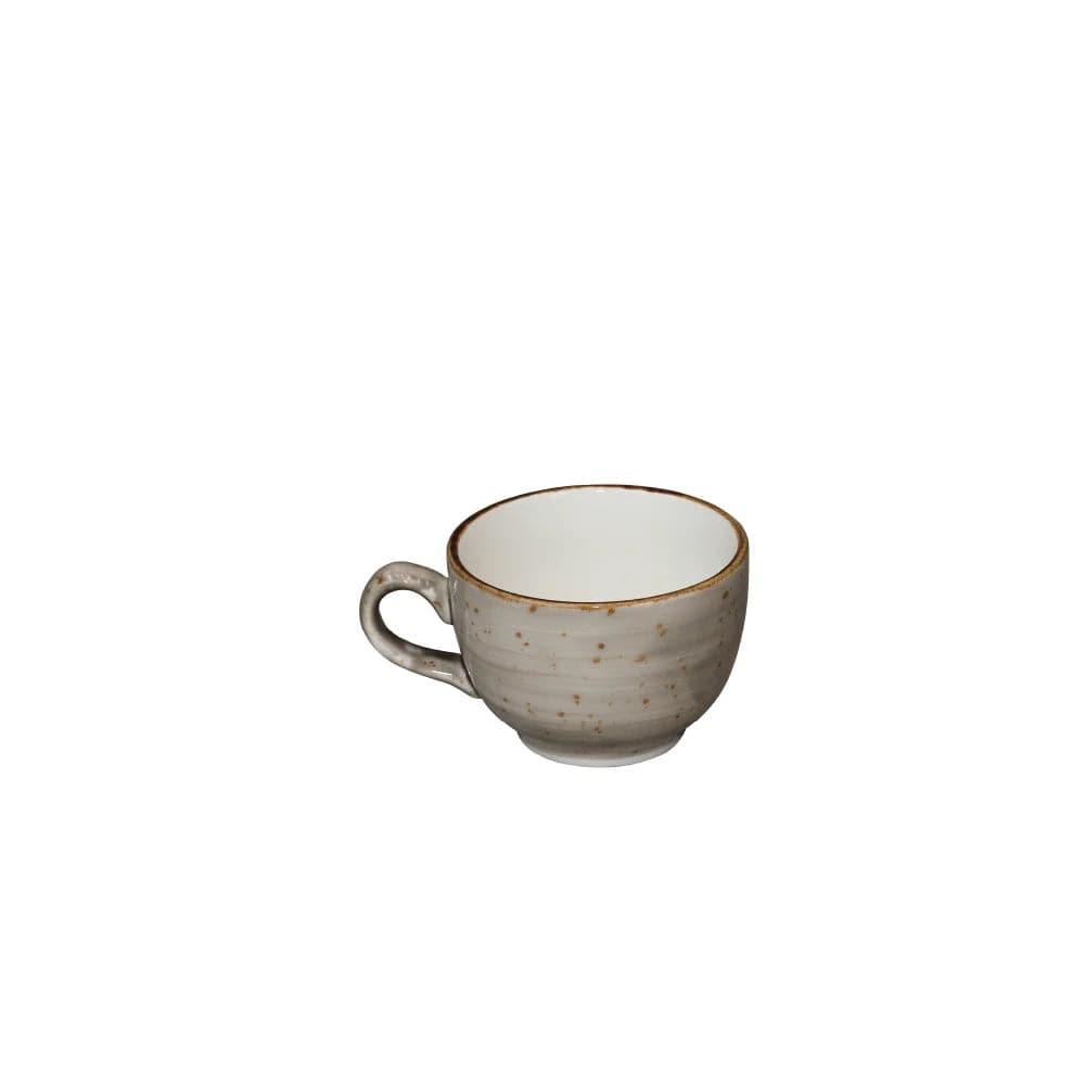 Furtino England Exotic 23cl/8oz Grey Porcelain Tea Cup - HorecaStore