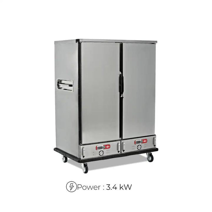 Empero EMP.BQ2 Heating Banquet Trolley, 22 x GN 2/1 Tray Capacity 3.4 kW, 135.2 x 88.8 x 180.3 cm - HorecaStore