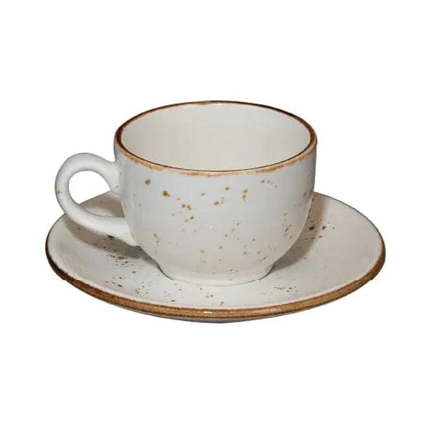 Furtino England Exotic 6"/15cm White Porcelain Saucer - HorecaStore