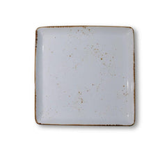 Furtino England Exotic 10.5"/26.5cm White Porcelain Square Plate