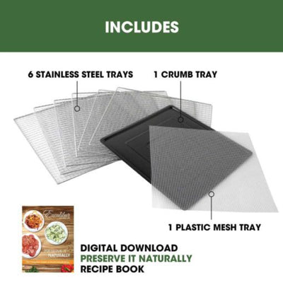 THS MEX10329 Excalibur 6 Tray Food Dehydrator, 53×44.50×31 cm