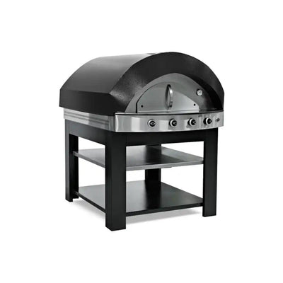 Empero PLF.PLS.D1 GAS PIZZA Oven 127 x 150 x 77 cm, With Stank AS.PLF.D1 118 x 108 x 93 cm - HorecaStore