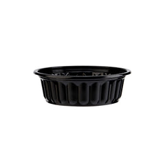 Hotpack Black PP Corrugated Plastic Bowl Base, 200 ml, 1000 PCs