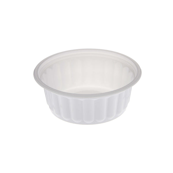 hotpack white pp corrugated plastic bowl base 200 mi 1000 pcs