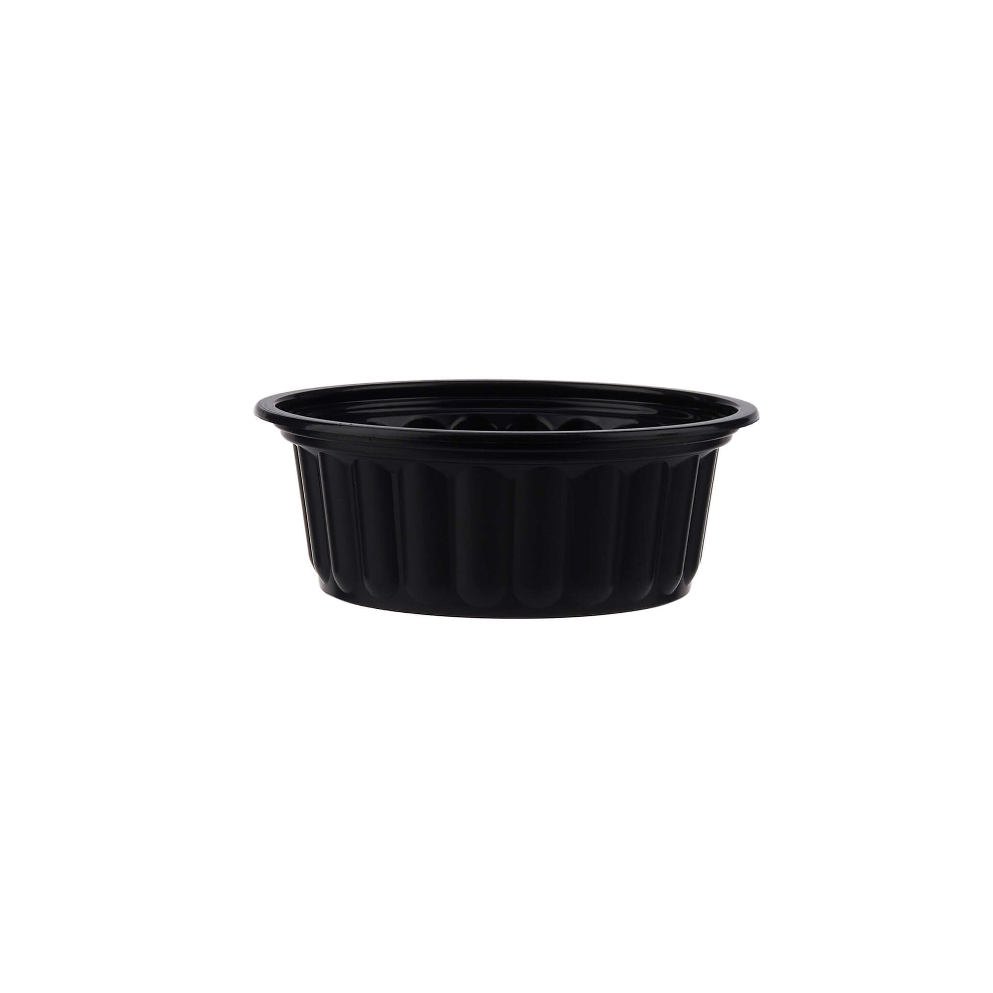 hotpack black pp corrugated plastic bowl base 500 mi 1000 pcs