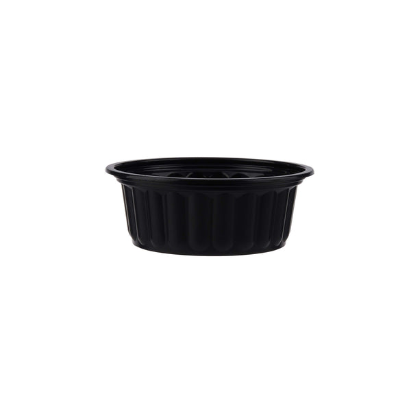 hotpack black pp corrugated plastic bowl base 500 mi 1000 pcs