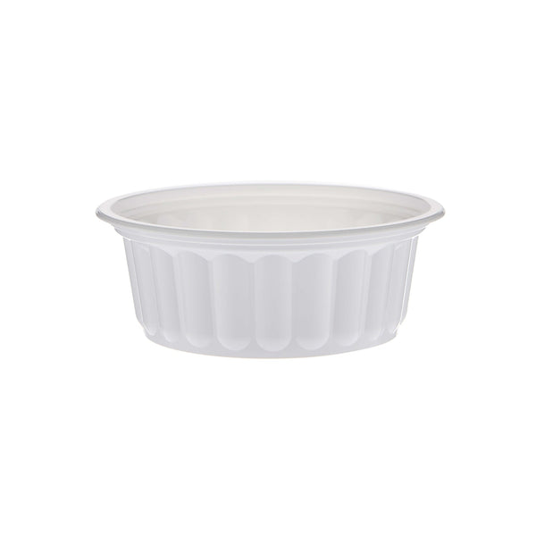 hotpack white pp corrugated plastic bowl base 350 ml 1000 pcs