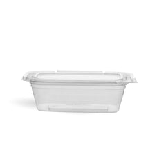 Hotpack Square PET Hinged Deli Container, 237 ml, 200 PCs