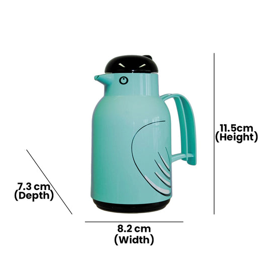 HELIOS HL279-SO-PO-G FLASK THEMOBIRD 1 LTR GRUNFINK-GREENFINCH