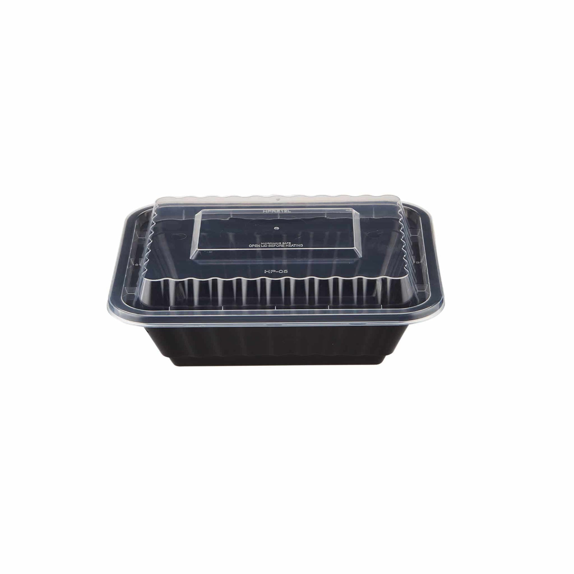 hotpack lids for heavy duty rectangular container 355ml 300 pcs