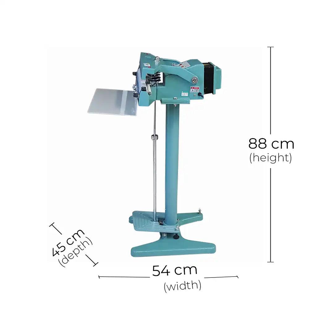 THS PFS-450 Aluminum Impulse Heating Pedal Sealer Machine 1250 W, 45 × 54 × 88 cm - HorecaStore