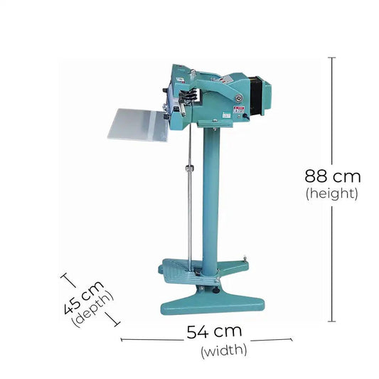 THS PFS-450 Aluminum Impulse Heating Pedal Sealer Machine 1250 W, 45 × 54 × 88 cm - HorecaStore