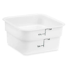 THS Food Storage Container 1.5 Liter, 2 QT, White, 18x18x10cm