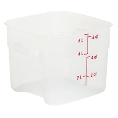 THS Food Storage Container 6 Liter, 6 QT, 22.5x22.5x19cm